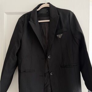 Black Blazer with Logo